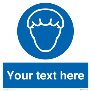 Custom Hair protection must be worn